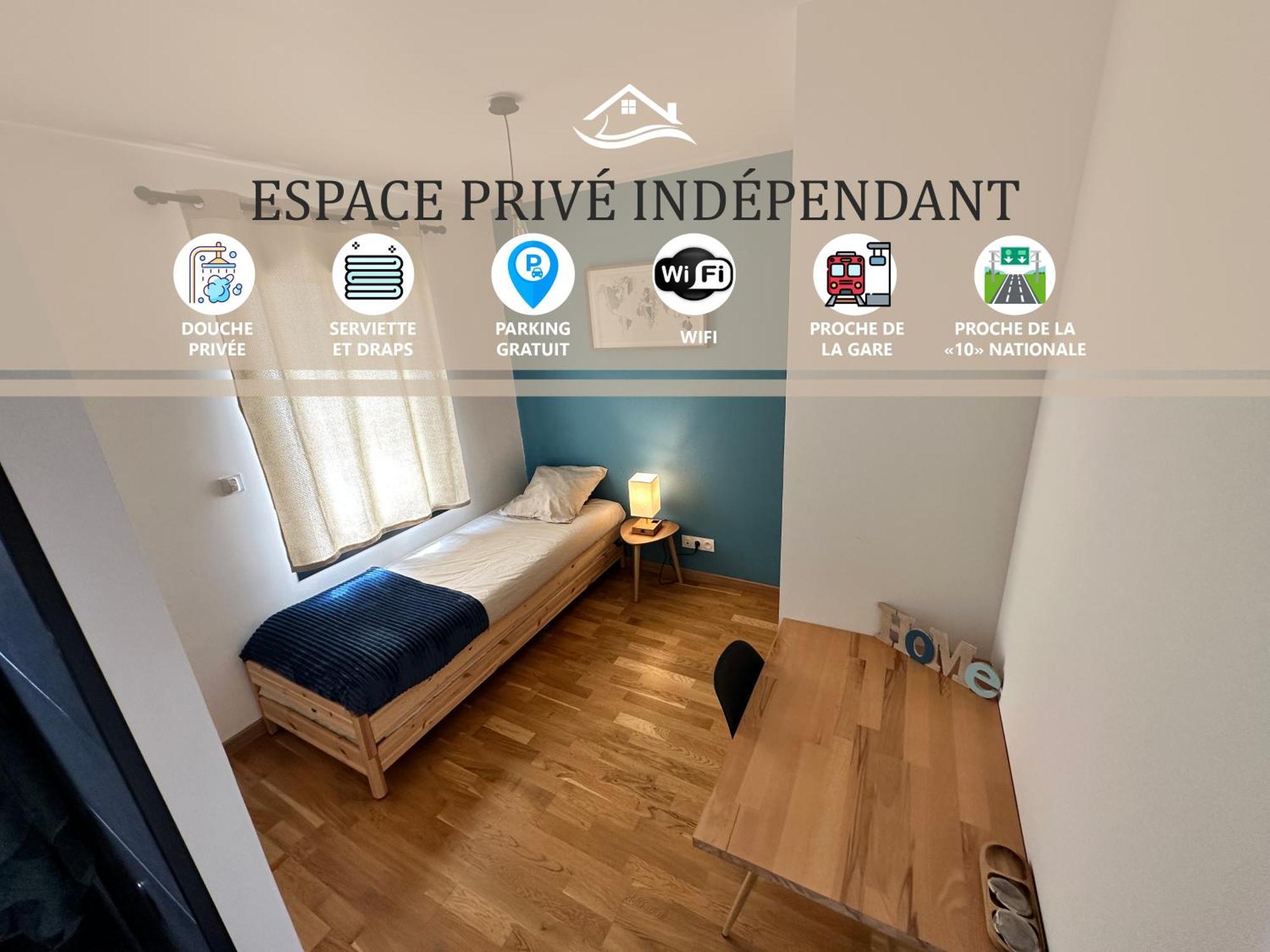 Chambre Privee Au Calme - Proche Gare - Parking Gratuit Le Gond-Pontouvre Zewnętrze zdjęcie